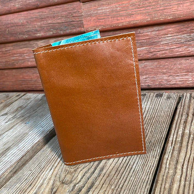 Waylon Wallet - w/ Caramel Leather-Waylon Wallet-Western-Cowhide-Bags-Handmade-Products-Gifts-Dancing Cactus Designs