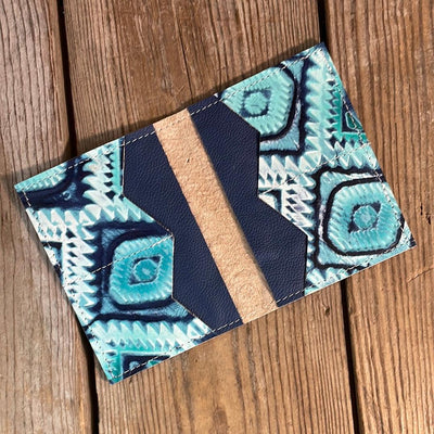 Waylon Wallet - w/ Glacier Park Aztec-Waylon Wallet-Western-Cowhide-Bags-Handmade-Products-Gifts-Dancing Cactus Designs