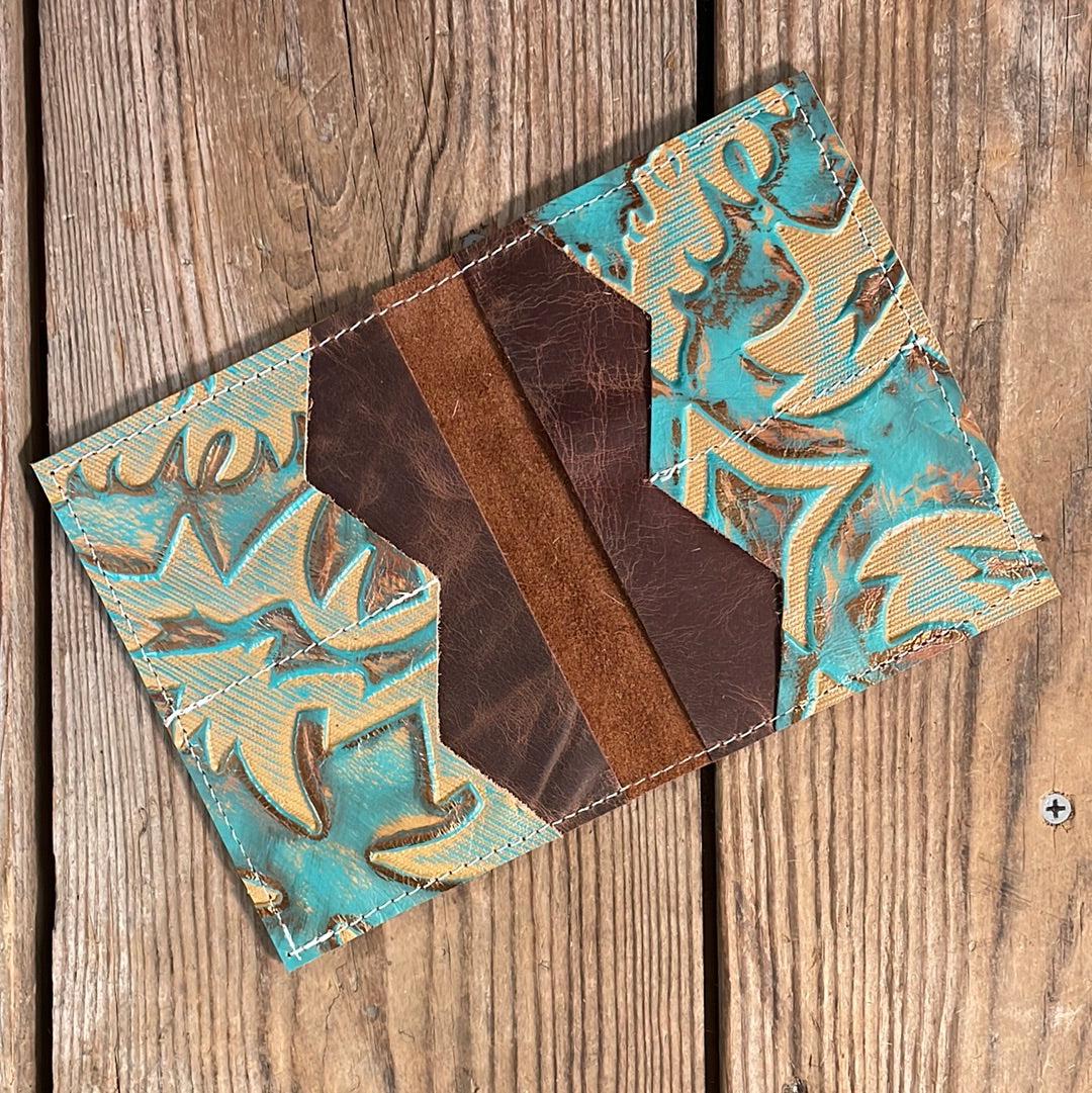 Waylon Wallet - w/ Mojave Leather-Waylon Wallet-Western-Cowhide-Bags-Handmade-Products-Gifts-Dancing Cactus Designs